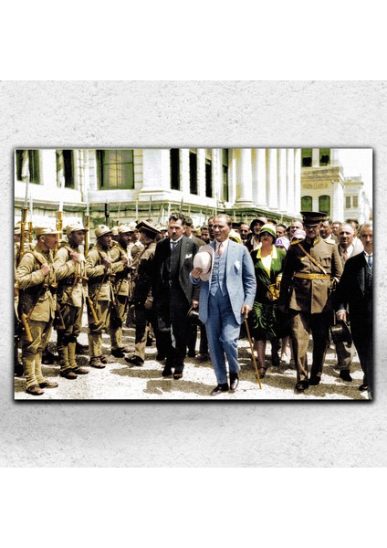 Atatürk Her Mekana Uygun Dekoratif Kanvas Tablo