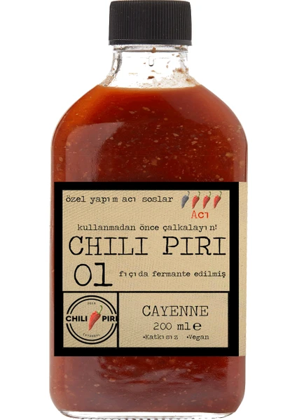 Chili Piri - Fermante Acı Sos No:1 - 200 ml