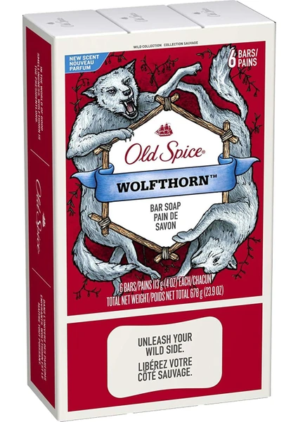 Old Spice W/C Wolfthorn Sabun 6'lı Paket 113 gr