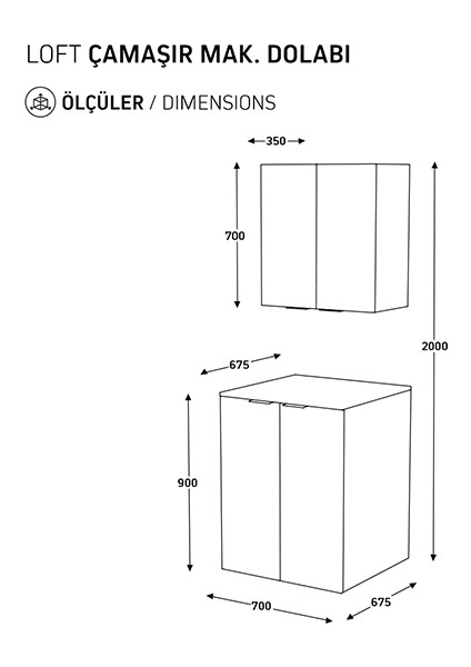 Bi̇ani̇ Fi̇x Arya Çamaşir Maki̇nesi Dolabi Mat Beyaz fiyatları