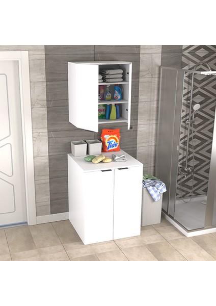 Bi̇ani̇ Fi̇x Arya Çamaşir Maki̇nesi Dolabi Mat Beyaz fırsatları