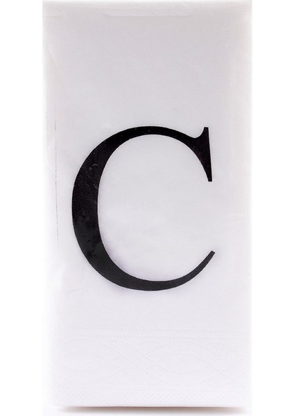 C Harf Peçete 33 cm