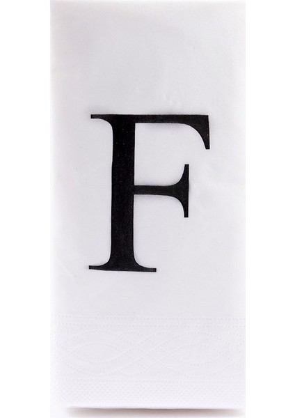 F Harf Peçete 33 cm