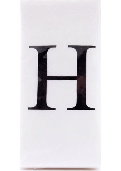 H Harf Peçete 33 cm