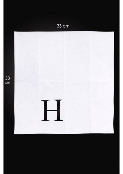 H Harf Peçete 33 cm modelleri