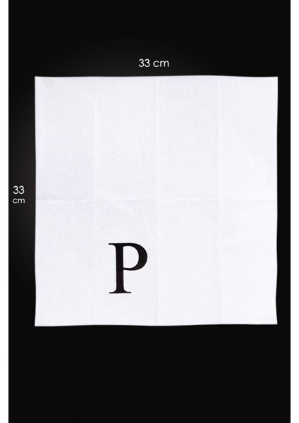 P Harf Peçete 33 cm modelleri