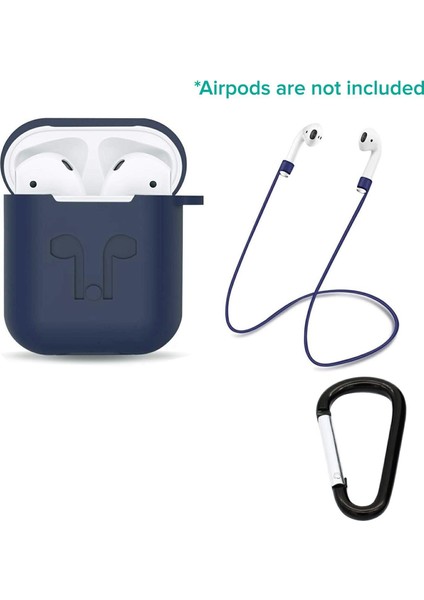 Tonmeister MAKT Apple Airpods Silikon Kılıf ve Kulaklık Askısı Lacivert fiyatları
