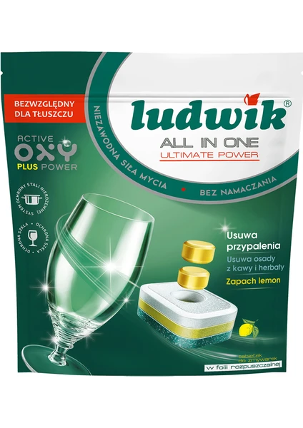 Ludwi̇k Hepsi Bir Arada Ultimate Bulaşık Tableti Limonlu 41 Yıkama