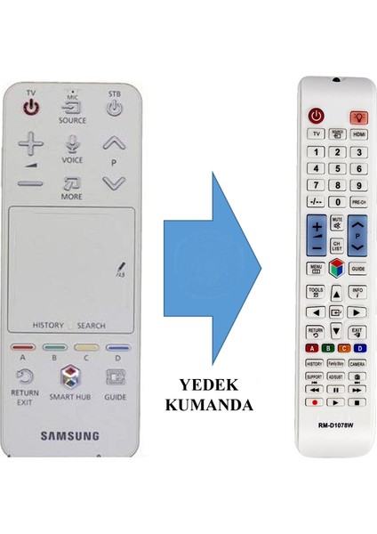 Samsung Akilli Kumanda BN59-01220D Ti̇zen J Seri̇si̇ Yedek Kumanda