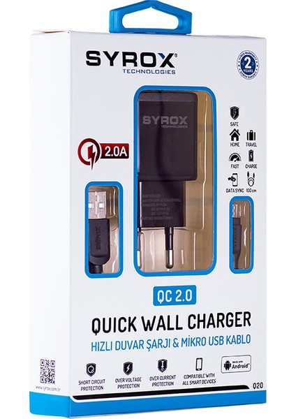 2.0A Qui̇ck Duvar Şarji
