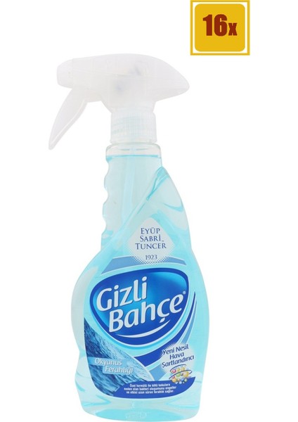 Gizli Bahçe Oda Spreyi Okyanus Ferahlığı 500 ml 16'lı Set