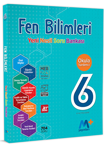 Martı Okul 6. Sınıf Fen Bi̇li̇mleri̇ Yeni̇ Nesi̇l Soru Bankası