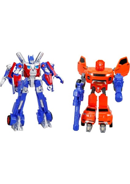 Transformer Işıklı 2'li Power Robot