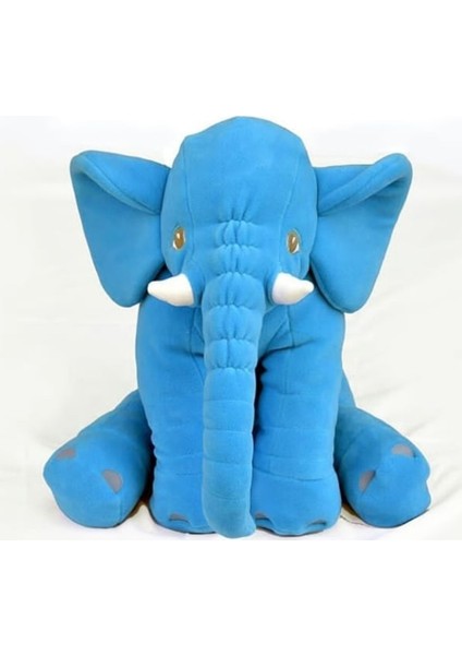 Büyük Uyku Arkadaşim Peluş Yumuşak Fi̇l Mavi̇ 60 cm
