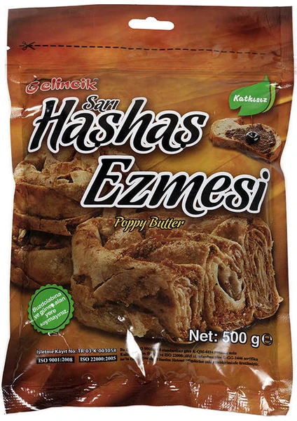 Sarı Haşhaş Ezmesi Katkısız 500 gr