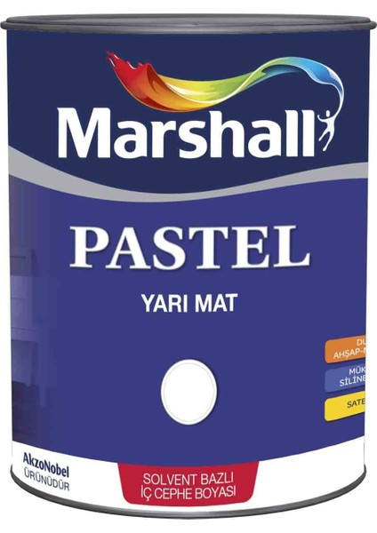 Pastel Yarı Mat Beyaz 2.5 Lt