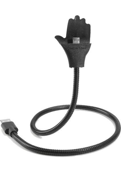 Çok Fonksiyonlu Ayarlanabilir Micro Usb Metal Esnek Standı Şarj Kablosu