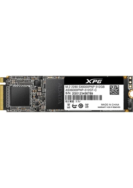 XPG SX6000 Pro 512GB 2100MB-1500MB NVM 1.2 SSD