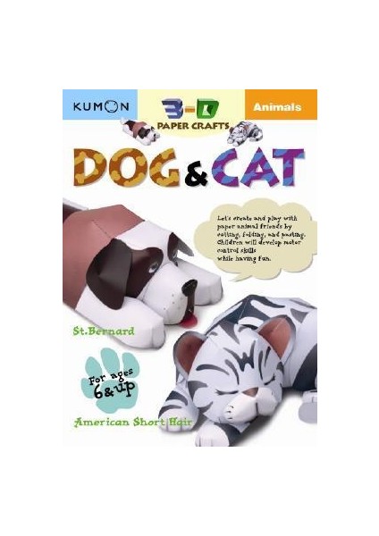 Cat & Dog (3D Paper Craft)