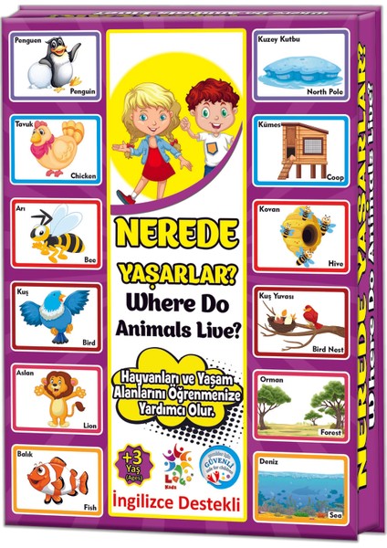Flash Card Nerde Yaşarlar ?