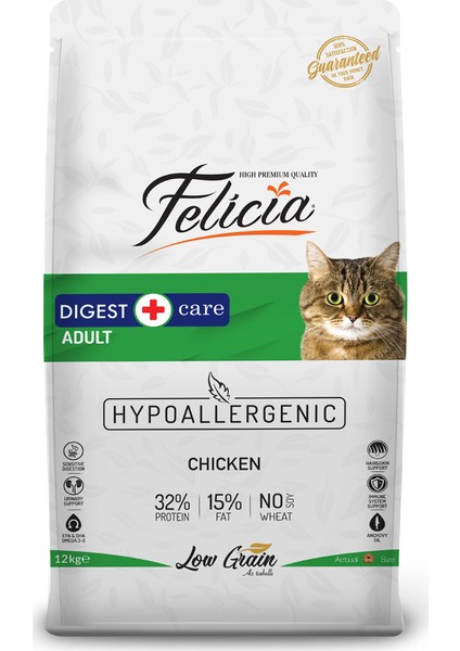 Az Tahıllı 12 kg Yetişkin Tavuklu Hypoallergenic Kedi Maması