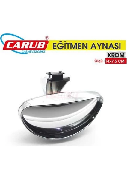 Dıs Dikiz İlave Ayna Sürücü Kursu Egitmen Aynası Krom 14X7.5