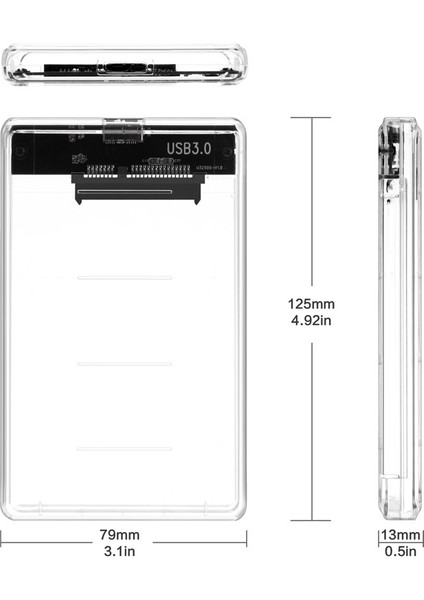 Codmax 2.5" USB 3.0 Sata 3 Disk Kutusu (CDG-HDC-30T)