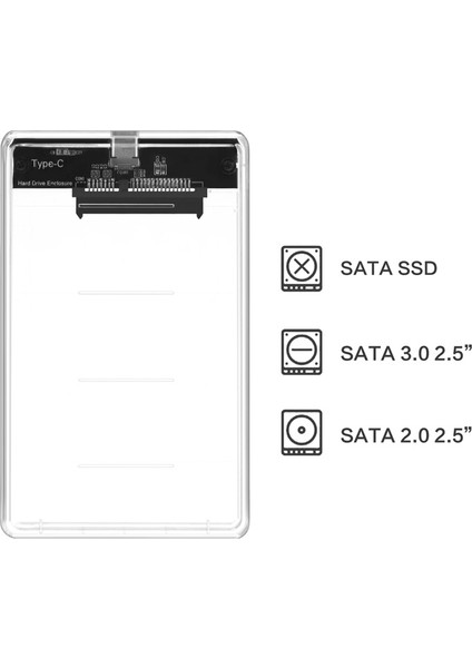 Codmax 2.5" USB 3.1 Sata 3 Disk Kutusu (CDG-HDC-30TC)