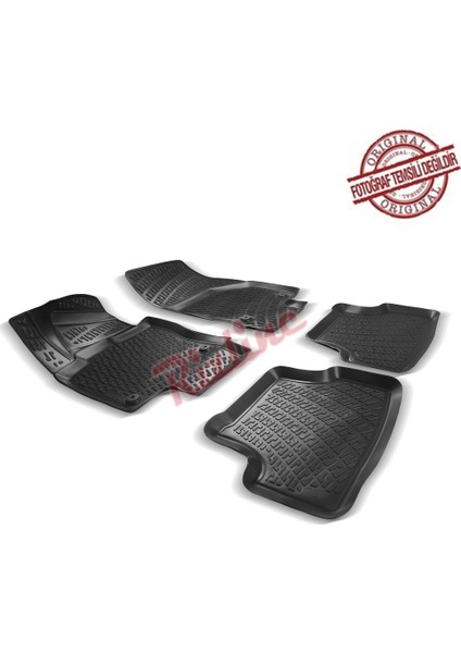 Audi A3 2012 Sonrası 3D Havuzlu Paspas