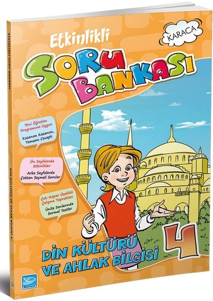 Karaca Yayınevi 4. Sınıf Din Kültürü ve Ahlak Bilgisi Etkinlikli Soru Bankası