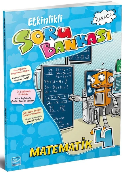 Karaca Yayınevi 4. Sınıf Matematik Etkinlikli Soru Bankası