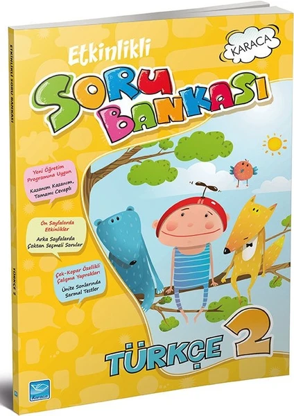 Karaca Yayınevi 2. Sınıf Türkçe Etkinlikli Soru Bankası