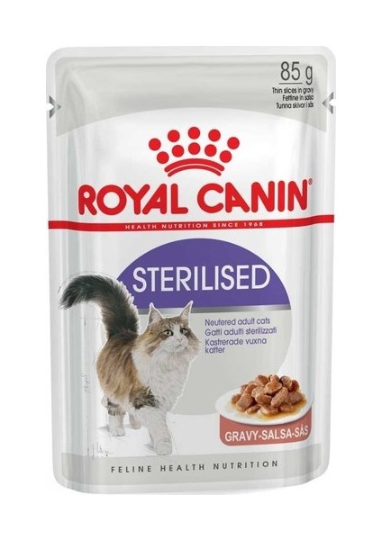 Sterilised Gravy Soslu Etli Yetişkin Yaş Kedi Maması 85 gr (4 Al 3 Öde)
