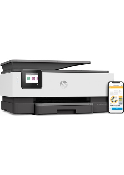 OfficeJet Pro 8023 All-in-One Yazıcı, Baskı, Fotokopi, Tarama, Faks, Wifi, ADF, Çift Taraflı Baskı, 1KR64B