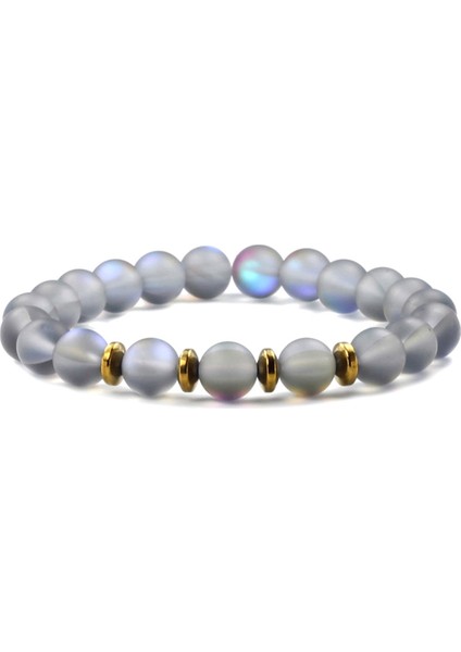 8 mm Hidrotermal Kuvars Doğal Taş Kadın Bileklik