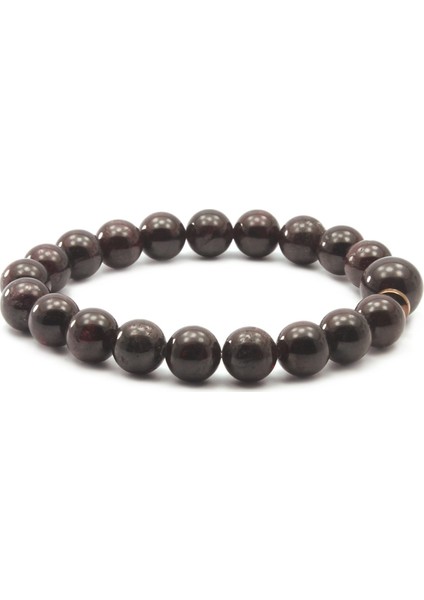 8 mm ve 10 mm Lal Granat Doğal Taş Kadın Bileklik modelleri