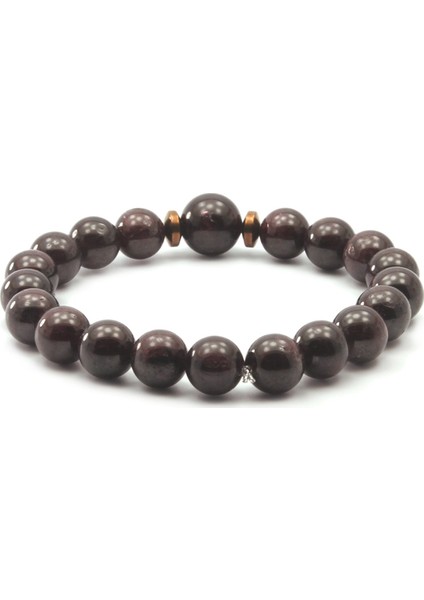 8 mm ve 10 mm Lal Granat Doğal Taş Kadın Bileklik fırsatları