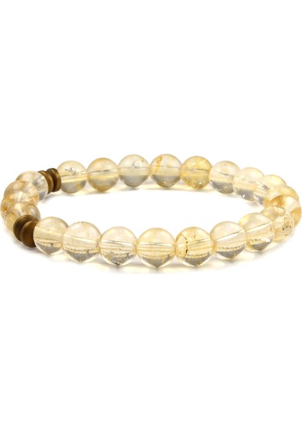 8 mm Sitrin Doğaltaş Unisex Bileklik indirimleri