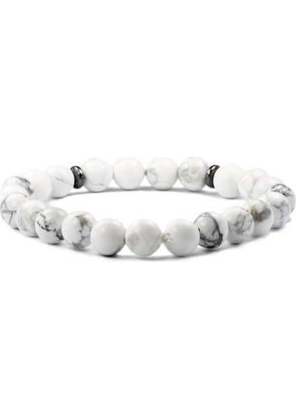 8 mm Havlit Doğal Taş Unisex Bileklik fırsatları