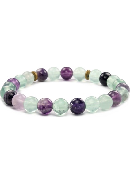 8 mm Florit Doğal Taş Unisex Bileklik fırsatları