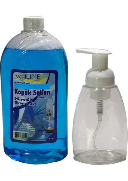 Köpük Sabun 1 Lt + 350 ml Yedek Şişe