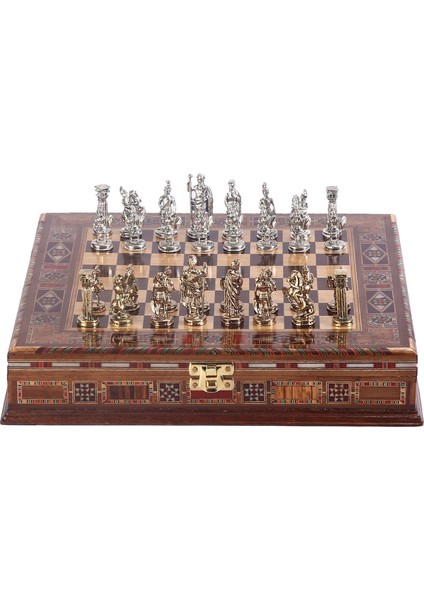 Metal Roma Satranç Takımı