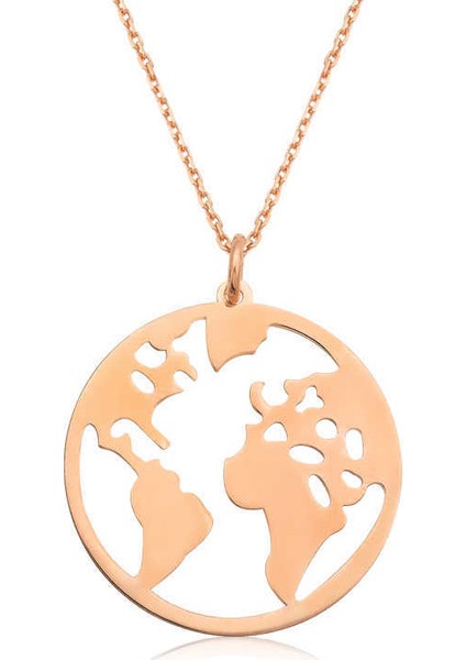 ​Gümüş Dünya Kolye