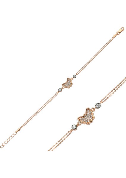 ​Gümüş Kelebek Bayan Bileklik