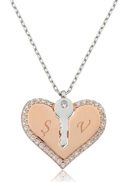 Gümüş Kalbimin Anahtarı Kolye