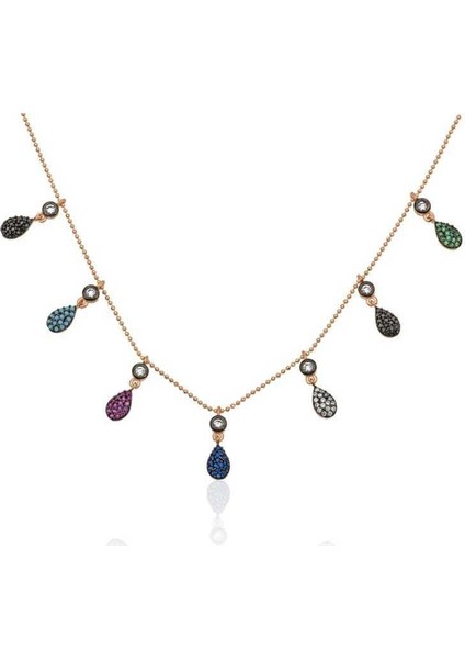 Gümüş Renkli Bayan Şans Kolyesi