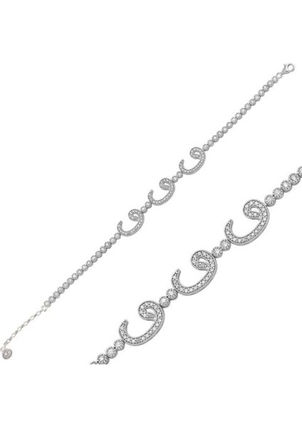 Gümüş Su Yolu Gümüş Vav Bileklik