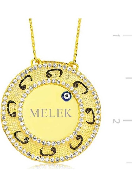 Gümüş Vav Kişiye Özel İsimli Bayan Kolye