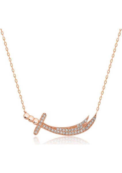 Gümüş Zülfikar Kılıcı Bayan Kolye