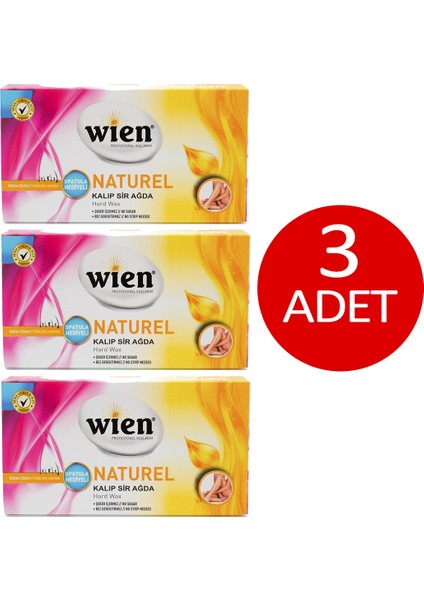 Kalıp Sir Ağda Natürel 3'lü